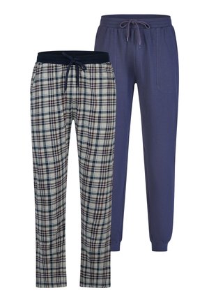 2-PACK  - Pyjamabroek - kariert2 marine