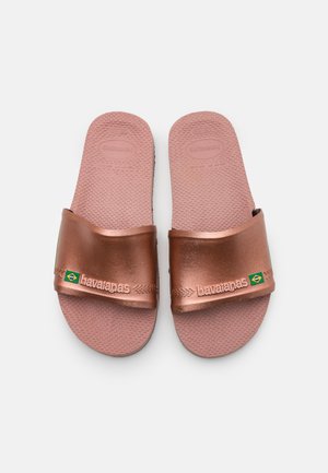 SLIDE BRASIL - Sandały kąpielowe - crocus rose/golden blush