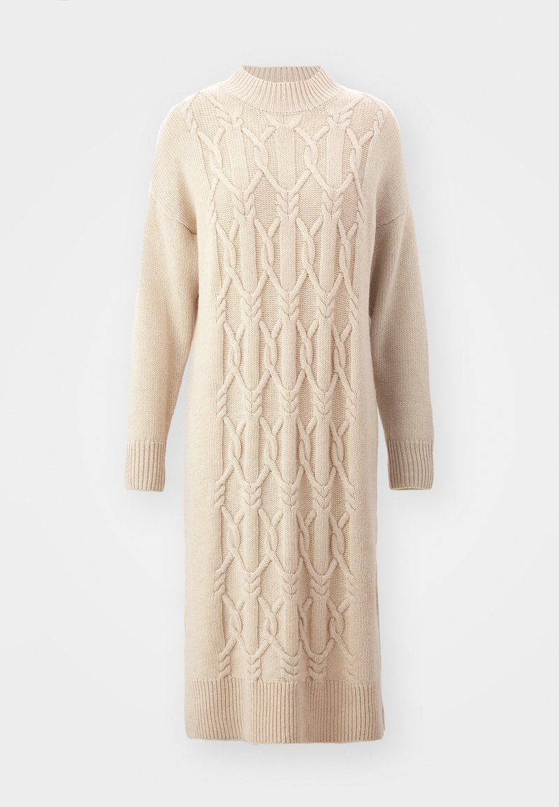 Barbour ELISHA DRESS - Jumper dress - white pepper/brown - Zalando.co.uk