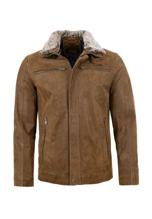 Lederjacken24, TAMMO - Lederjacke - hellbraun