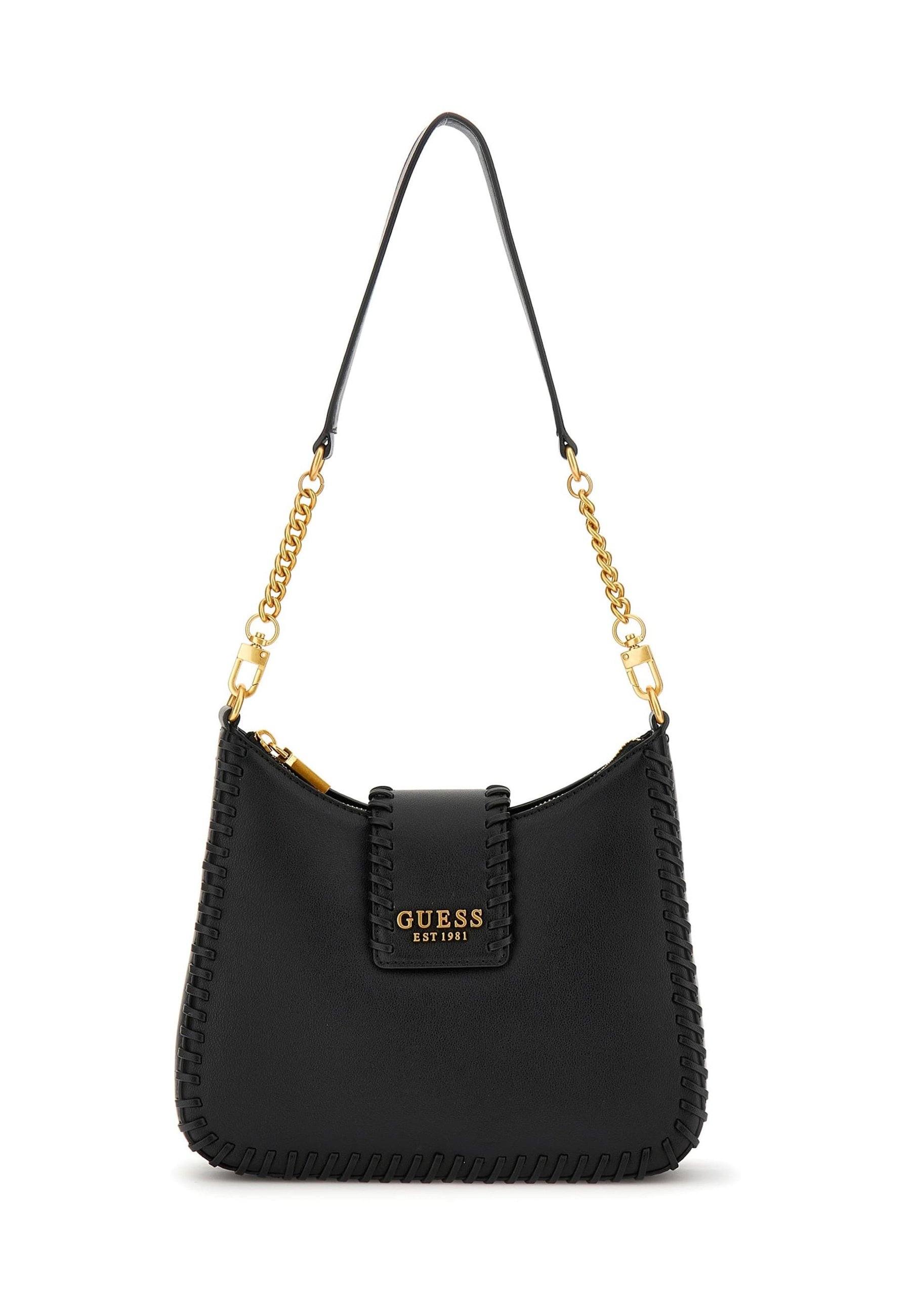 Guess LIBERA NÄHTE IN RELIEFOPTIK Handbag schwarz/black Zalando