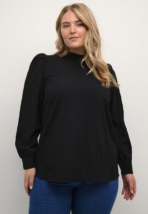 Kaffe Curve KCDITTA SMOCK  - Blouse - black deep