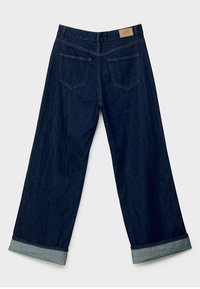 Stradivarius BAGGY - Trapezaste traperice - dark blue