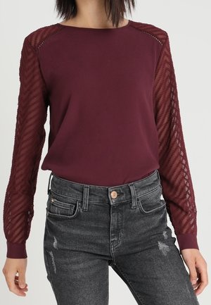 Bluse - bordeaux