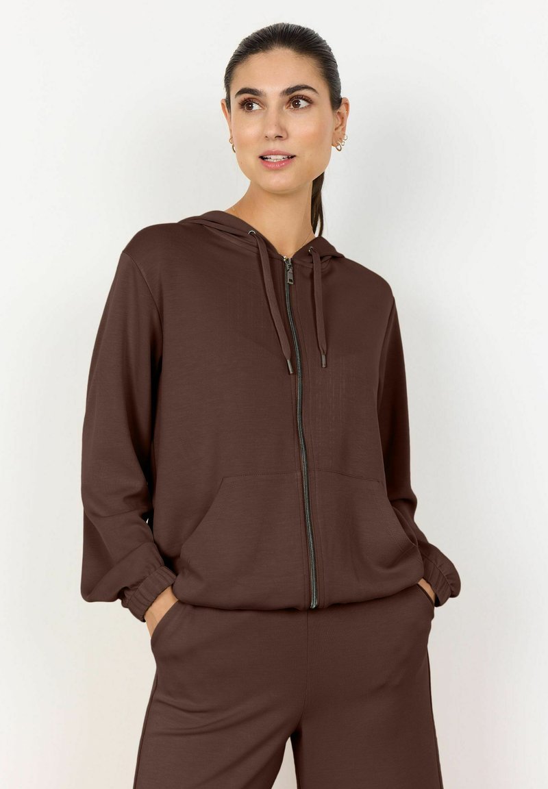 Soyaconcept - SC-BANU 177 - Zip-up sweatshirt - hot fudge, Enlarge
