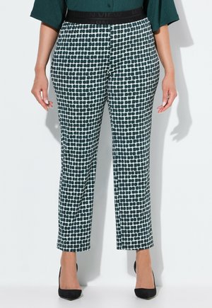 GRAPHIC PRINT ELASTIC WAIST - Pantaloni - fir green