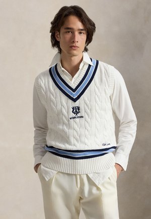 Polo Ralph Lauren, WIMBLEDON CRICKET SWEATER VEST - Strickpullover - cream combo