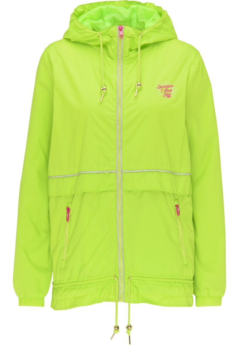 myMo Outdoorjas neongroen