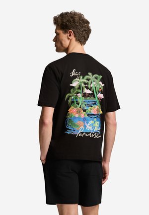 The Sunshine Brand, FINN LOW KEY PARADISE - Triko s potiskem - black