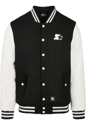 COLLEGE - Chaquetas bomber - black/white