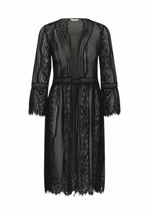 Cream, CRELARIA LACE KIMONO - Gilet - pitch black
