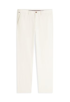Tommy Hilfiger, BLEECKER TEXTURED PRINT SLIM TROUSERS - Chino - ivory petal
