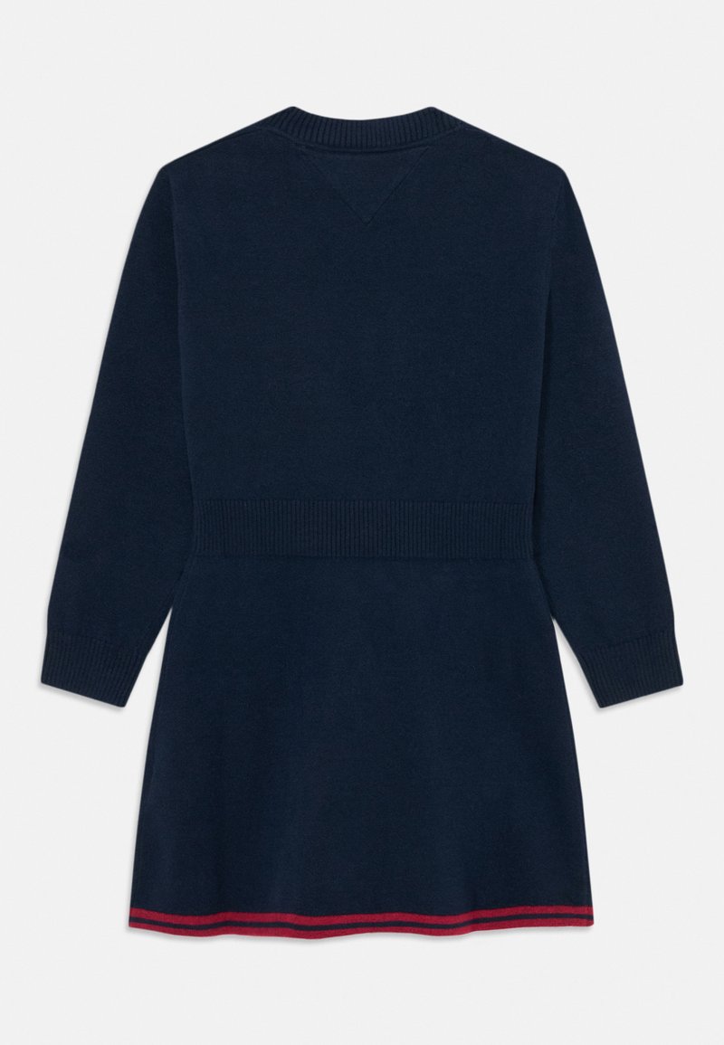 Tommy Hilfiger VARSITY SWEATER DRESS Gebreide jurk dark night