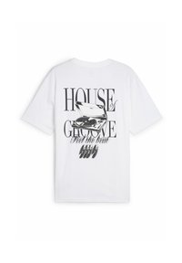 Puma GRAPHICS HOUSE OF GROOVE - Marškinėliai su spaudiniu - white