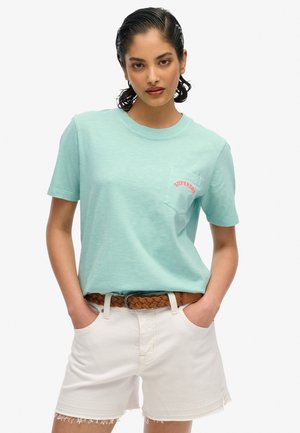 ESSENTIAL LOGO GARMENT DYE  - T-Shirt basic - spearmint light green