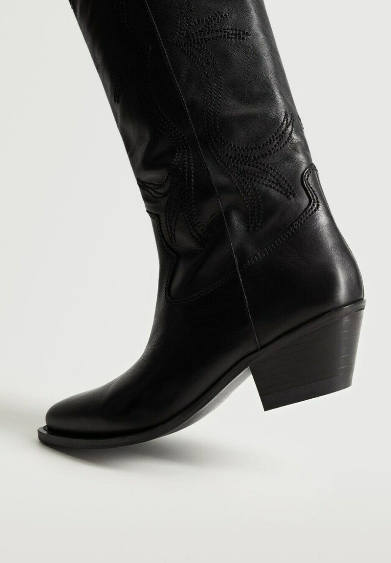 Mango Botas camperas - black/negro Zalando.es