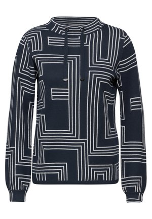 Stickad tröja - blau