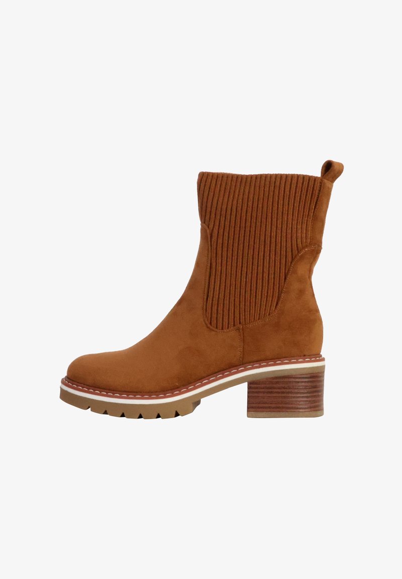 Divine Factory Stivaletti con plateau - camel