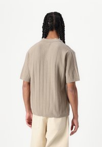 Jack & Jones JORVARENNA SPLIT NECK - Polotričko - silver sage