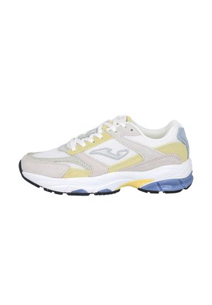 Zapatillas running asfalto - blanco amarillo