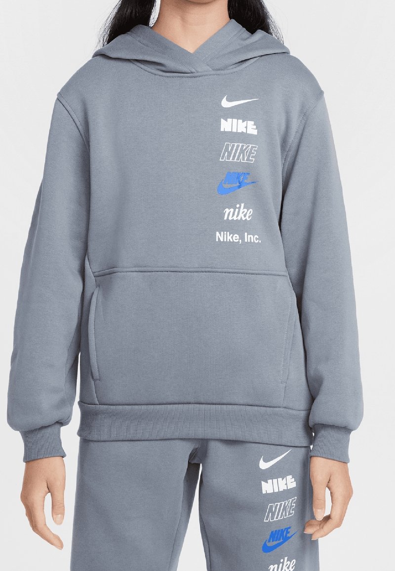 Nike Sportswear CLUB UNISEX - Luvtröja - smoke grey/white