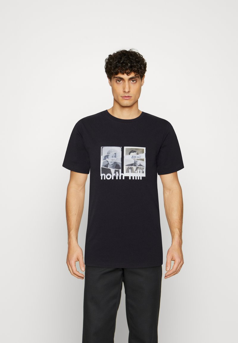 NORTH HILL PARIS TORN PHOTOS TEE - T-shirt estampada - black