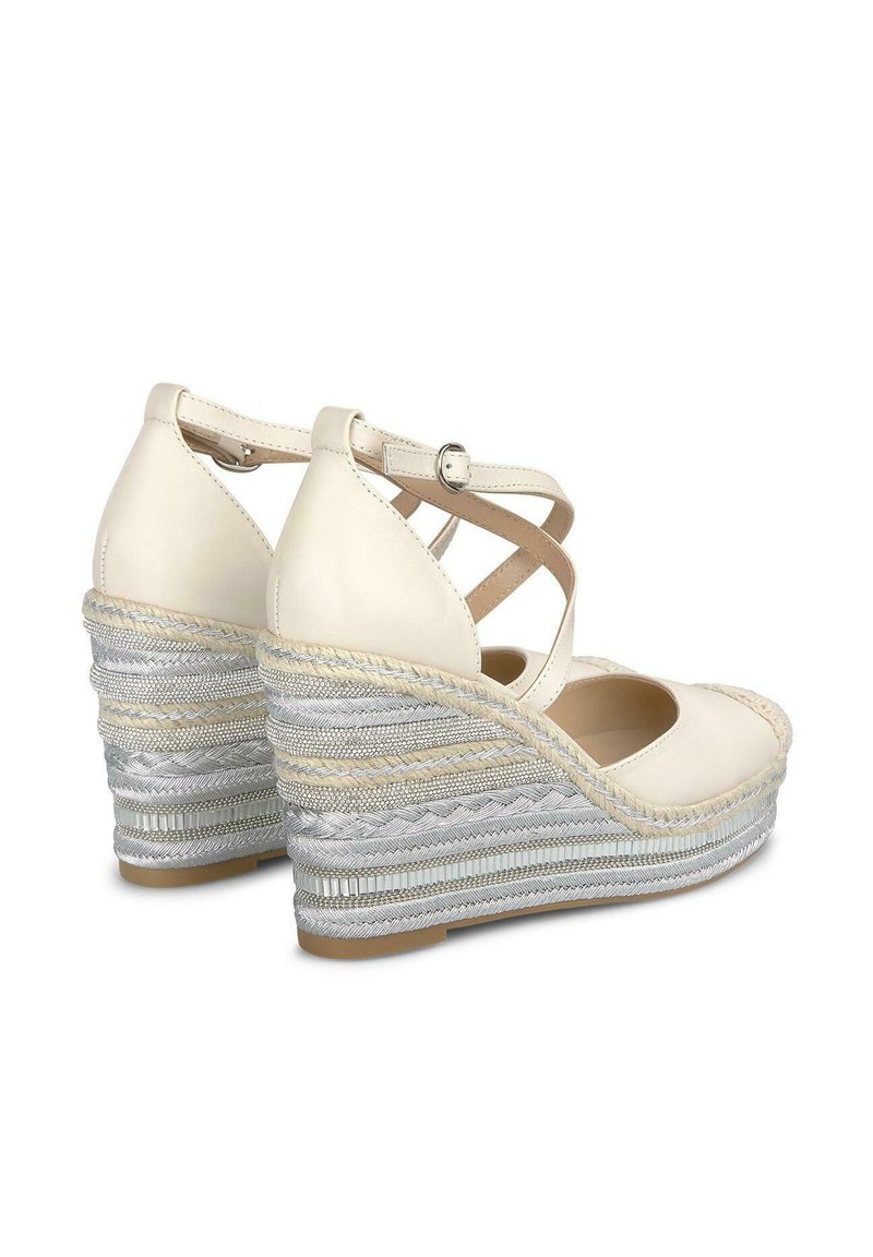 Alma en Pena Sandalen met hoge hak blanco/wit