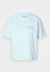 BOXY FIT TEE - Print T-shirt - cooling blue