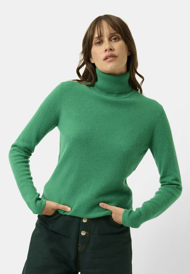 Just Cashmere COL ROULÉ - Maglione - mint