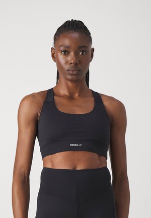 WOMENS BRA - Vidēja atbalsta sporta krūšturis - black