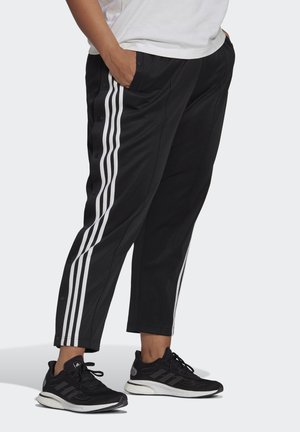 ADIDAS SPORTSWEAR WRAPPED 3-STRIPES SNAP PANTS (PLUS SIZE) - Tracksuit bottoms - black