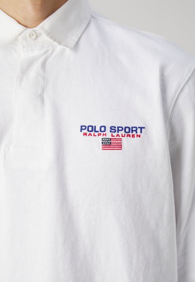 Polo Ralph Lauren CLASSIC FIT POLO SPORT RUGBY SHIRT UNISEX - Top s dlhým rukávom - white