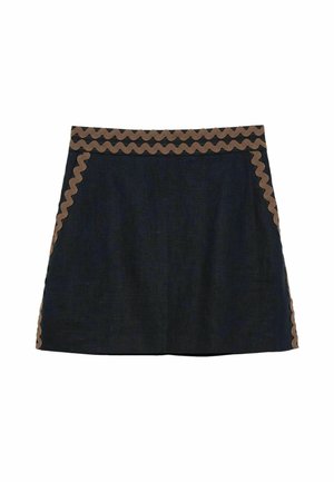 Reiss, Jupe trapèze - navy brown