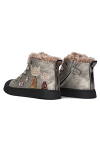Shoesme Veterboots - zilver