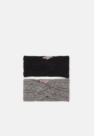 2 PACK - Öronvärmare - black/grey