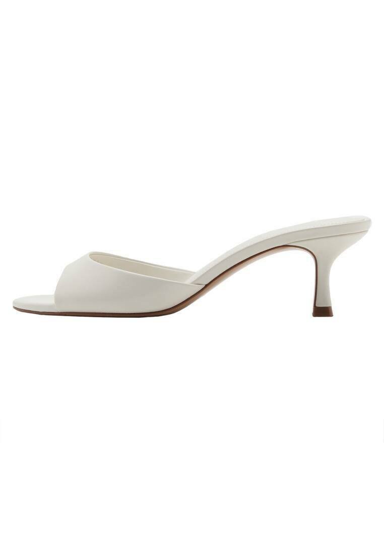 Mango - KITTEN WITH STRAP - Papuci înalți - off white, Extindeți