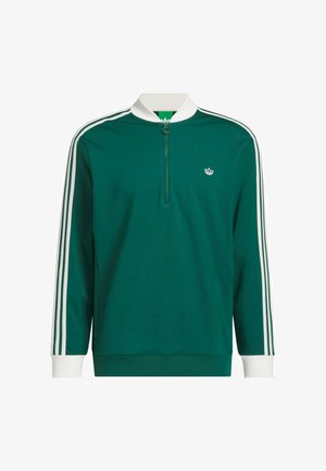 adidas Golf Originals, 3 STRIPE 1/4 ZIP - Sweat zippé - collegiate green