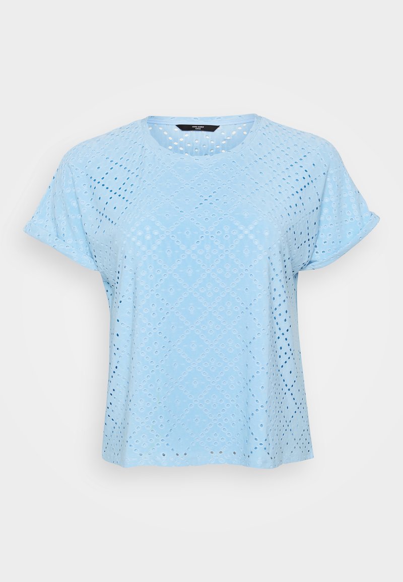 Vero Moda Curve T-shirt print lichtblauw
