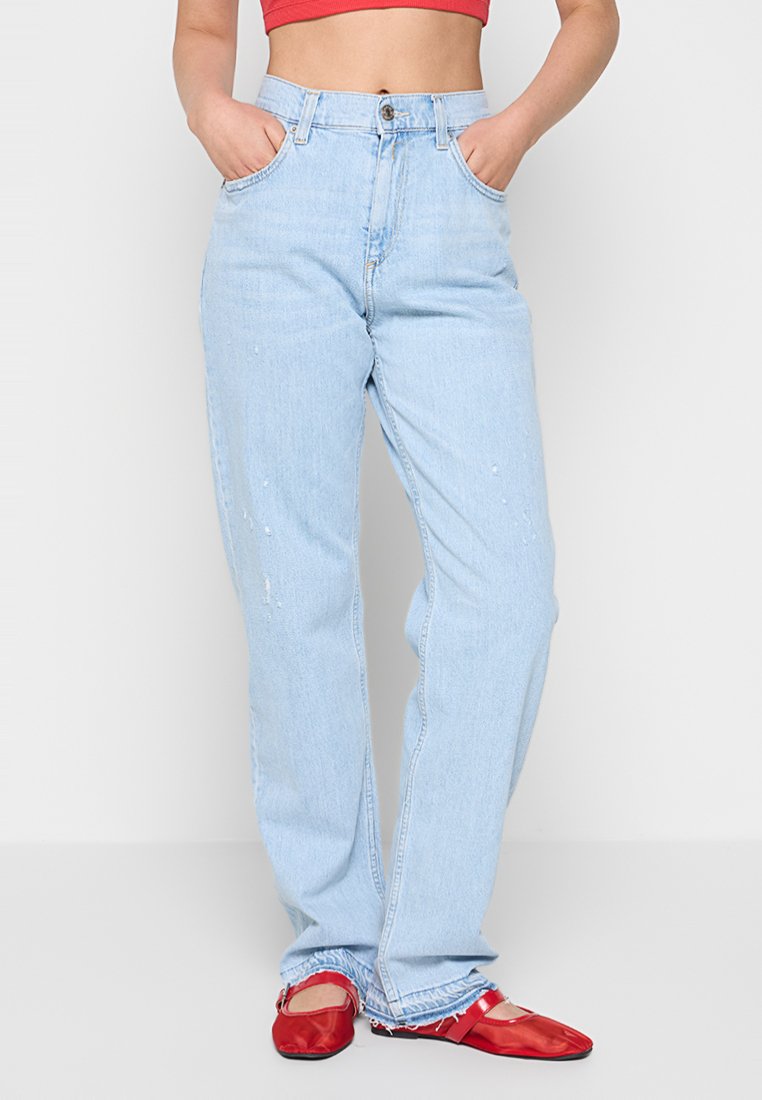 Replay Relaxed fit jeans lichtblauw