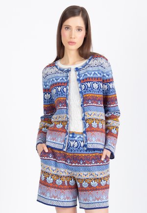 MEDITERRANEAN PATTERN - Strickjacke - marine