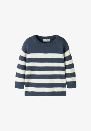 Name it, Striktrøje - vintage indigo