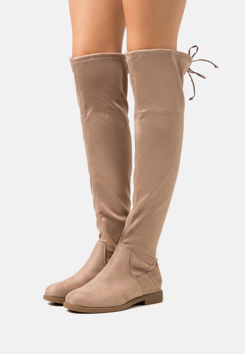 Anna Field Wide Fit Botas acima do joelho - beige