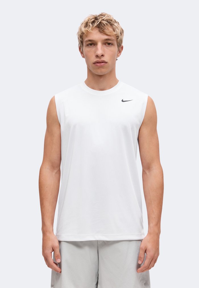 Nike TEE FLEX - Top - white/black