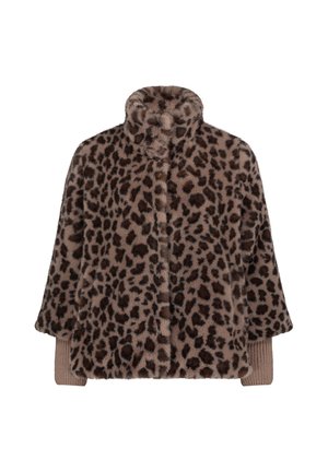 Betty Barclay, BETTY BARCLAY MIT STEHKRAGEN PLÜSCHJACKE - Veste polaire - taupe braun