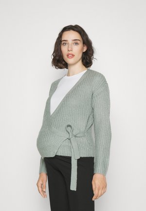 OLMBREDA WRAP CARDIGAN - Chaqueta de punto - chinois green