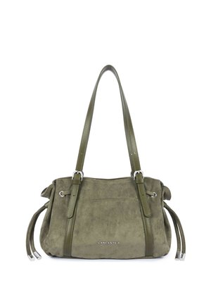 LANCASTER, VELVET EMMA - Sac à main - kaki foncé