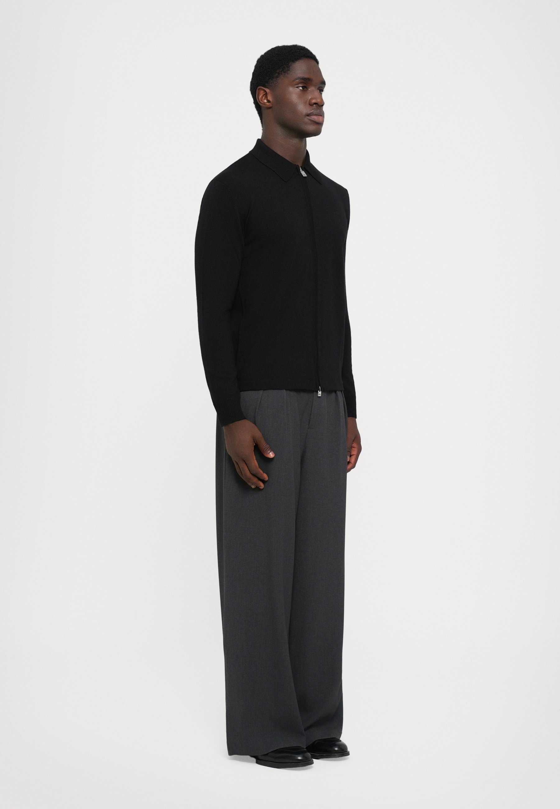 J.LINDEBERG KALEB ZIP - Cardigan - black - Zalando.co.uk