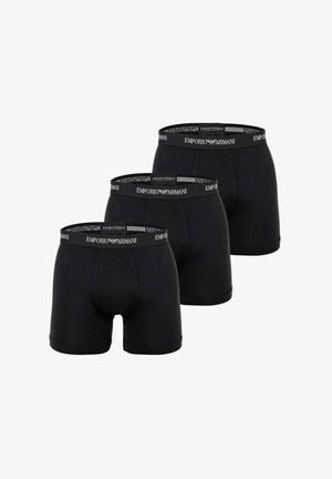 Emporio Armani, 3 PACK PARTE BASSA - 3-PACK BOXER - Boxer aderenti lunghi - black/black/black