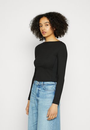 RAZOR NECK - Maglietta a manica lunga - black