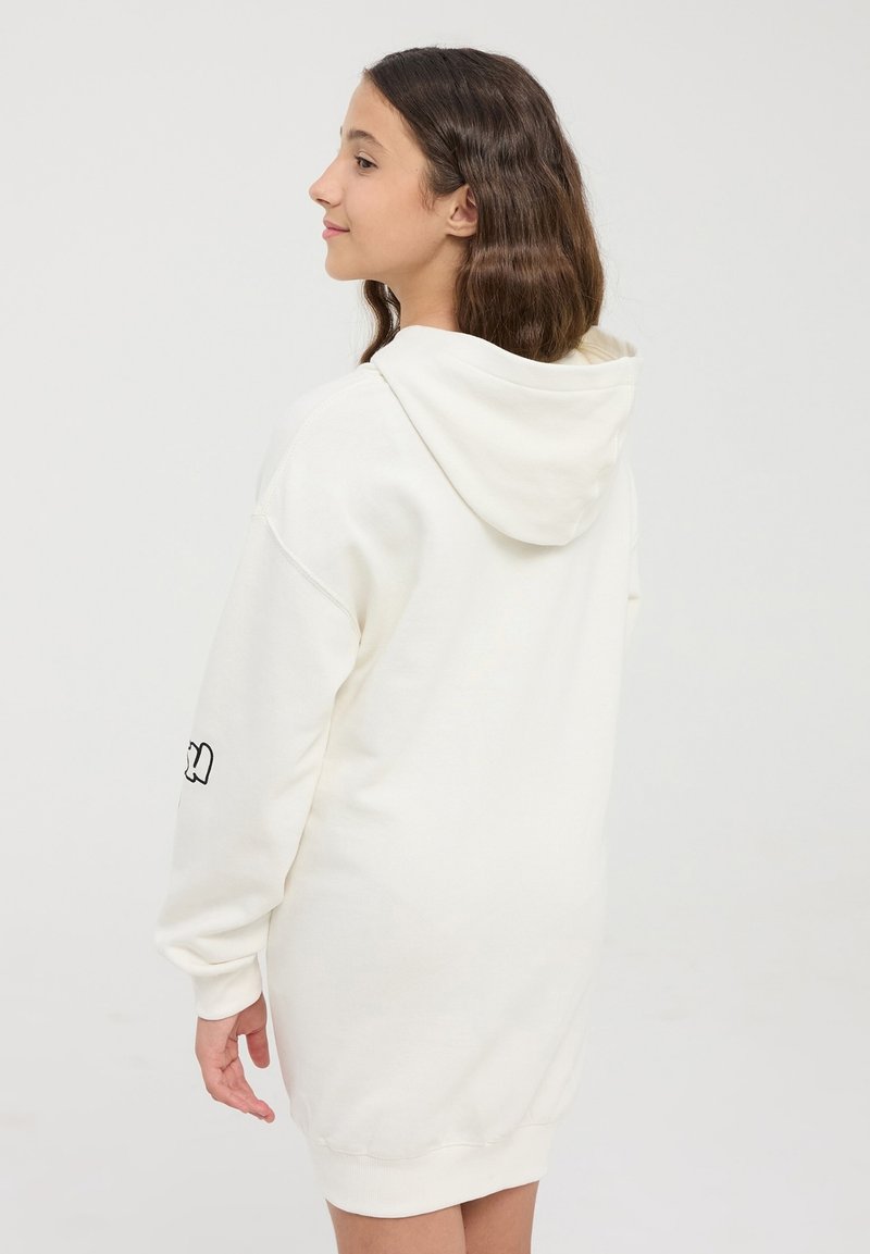 Camicia in lino e cotone con cappuccio - BIANCO - - 15.00